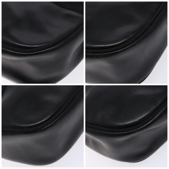 Salvatore Ferragamo Vala Shoulder Bag Leather Black Gold Auth BA5416 - Picture 14 of 16